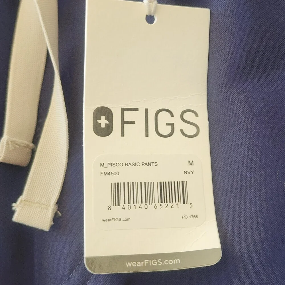 FIGS Pisco Basic Pants Mens Medium Navy Technical Collection Scrubs Workwear